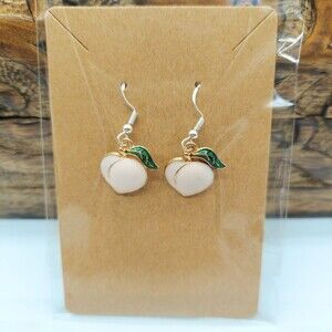 Peach Earrings Y2K Cottage Spring Boho Tropical